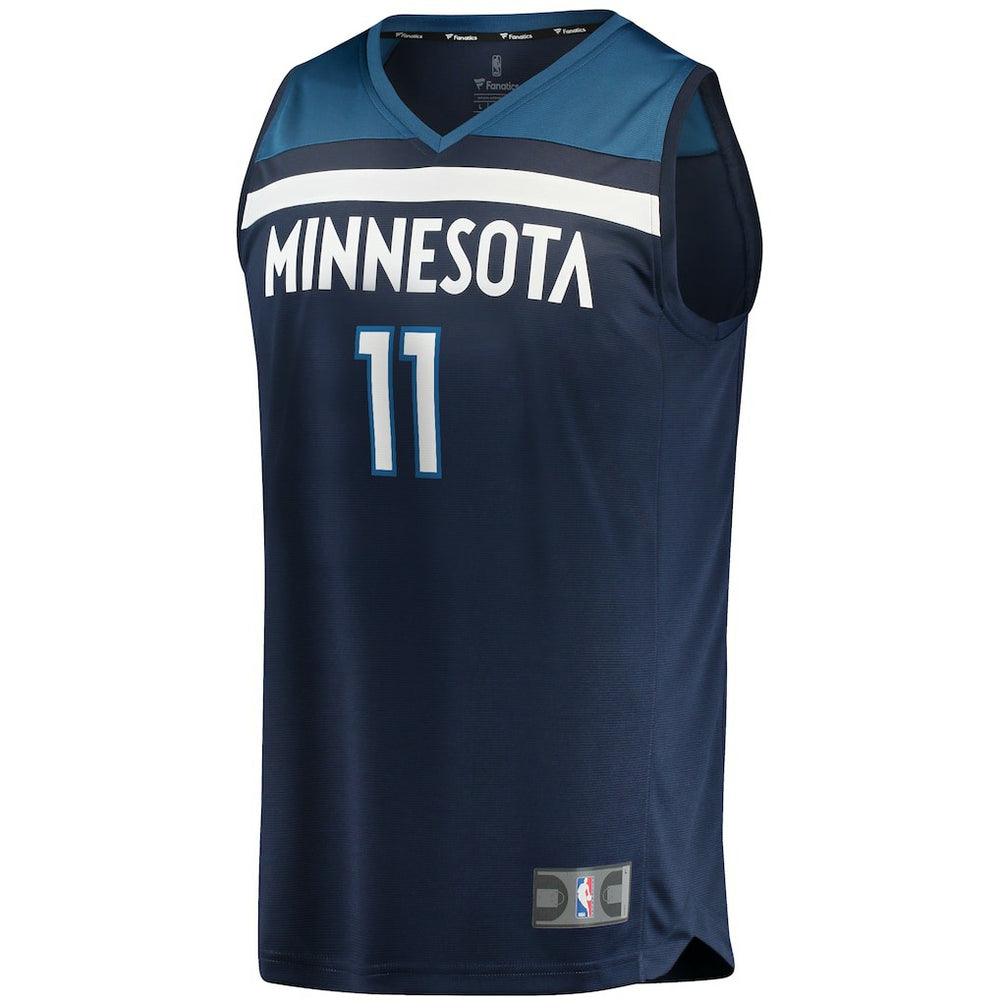 Naz Reid Minnesota Timberwolves Fast Break Replica Jersey Navy Icon Edition