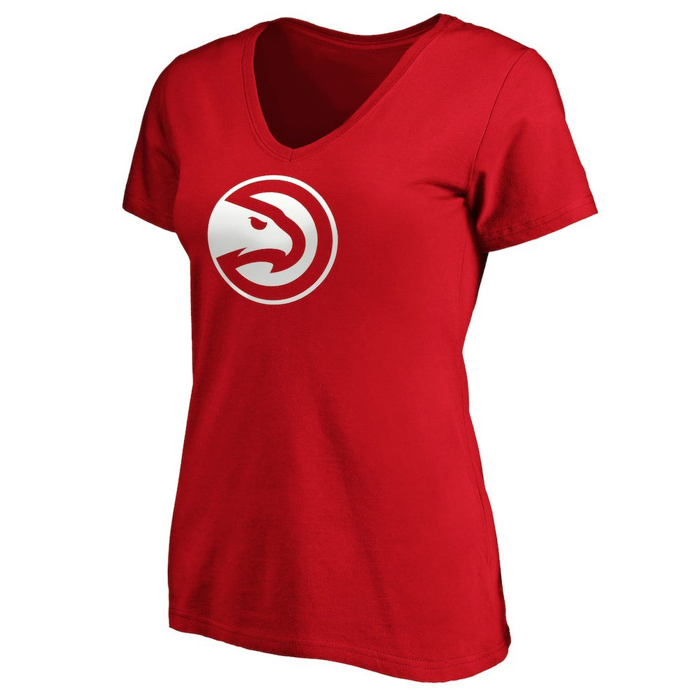 Trae Young Atlanta Hawks Women's Playmaker Name & Number V-Neck T-Shirt Red