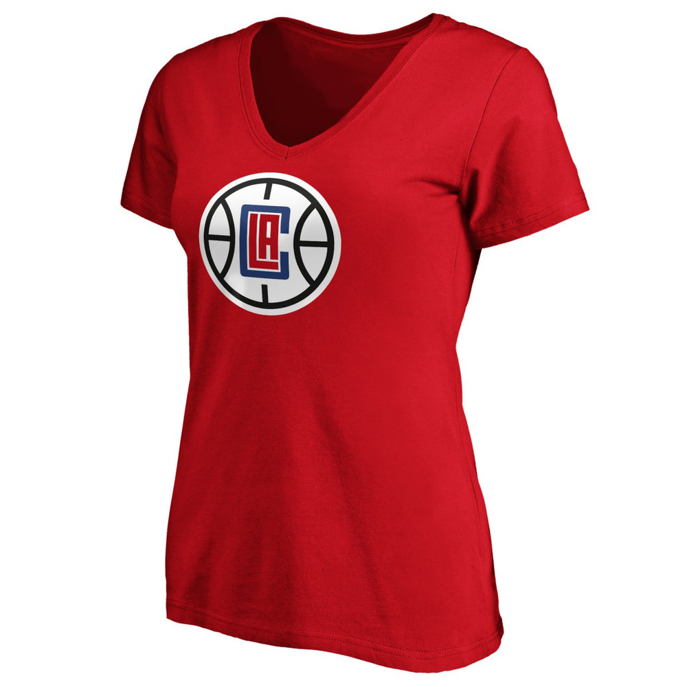 Paul George LA Clippers Women's Playmaker Name & Number V-Neck T-Shirt Red