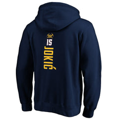 Nikola Jokic Denver Nuggets Playmaker Name & Number Pullover Hoodie Navy