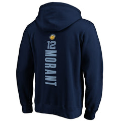 Ja Morant Memphis Grizzlies Playmaker Name & Number Pullover Hoodie Navy