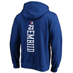 Joel Embiid Philadelphia 76ers Playmaker Name & Number Pullover Hoodie Royal