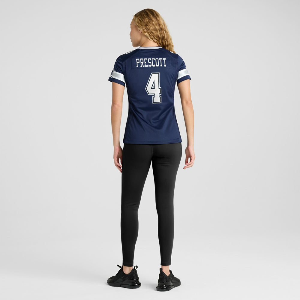 Dak Prescott Dallas Cowboys Women's Game Team Jersey Navy