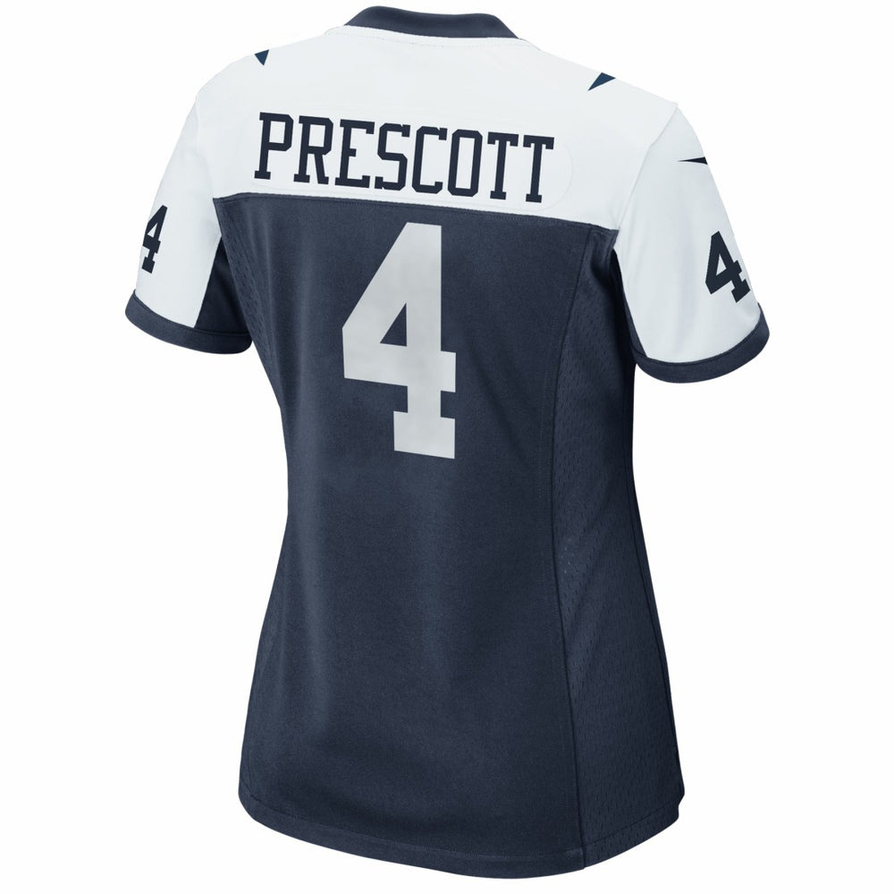 Dak Prescott Dallas Cowboys Women's Alternate Game Team Jersey Navy