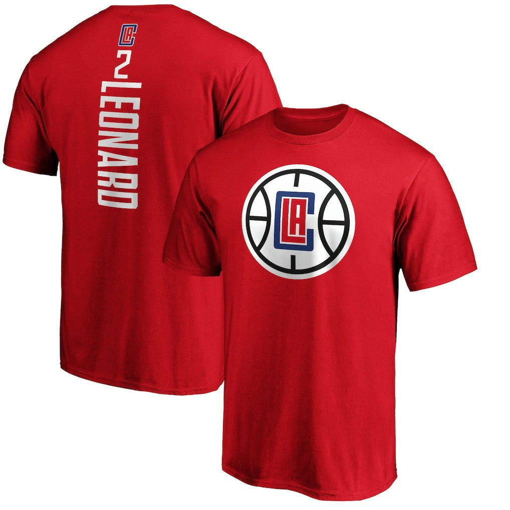 Kawhi Leonard LA Clippers Team Playmaker Name & Number T-Shirt Red