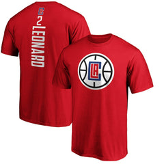 Kawhi Leonard LA Clippers Team Playmaker Name & Number T-Shirt Red