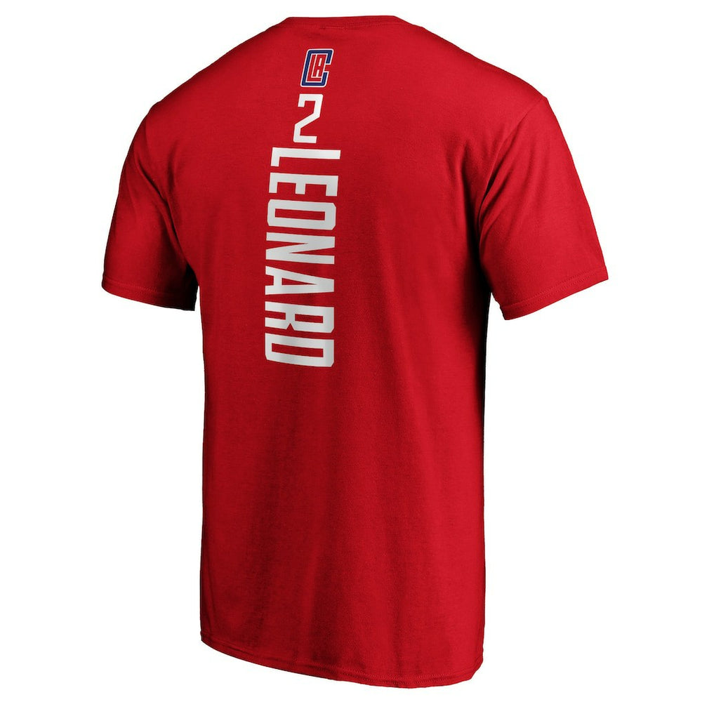 Kawhi Leonard LA Clippers Team Playmaker Name & Number T-Shirt Red
