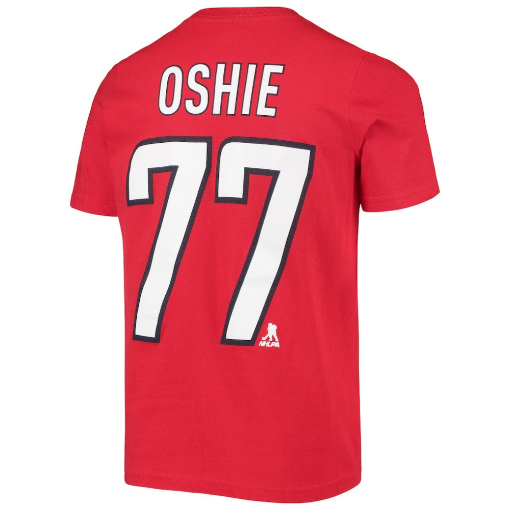 NHL TJ Oshie Washington Capitals Youth Player Name & Number T-Shirt - Red