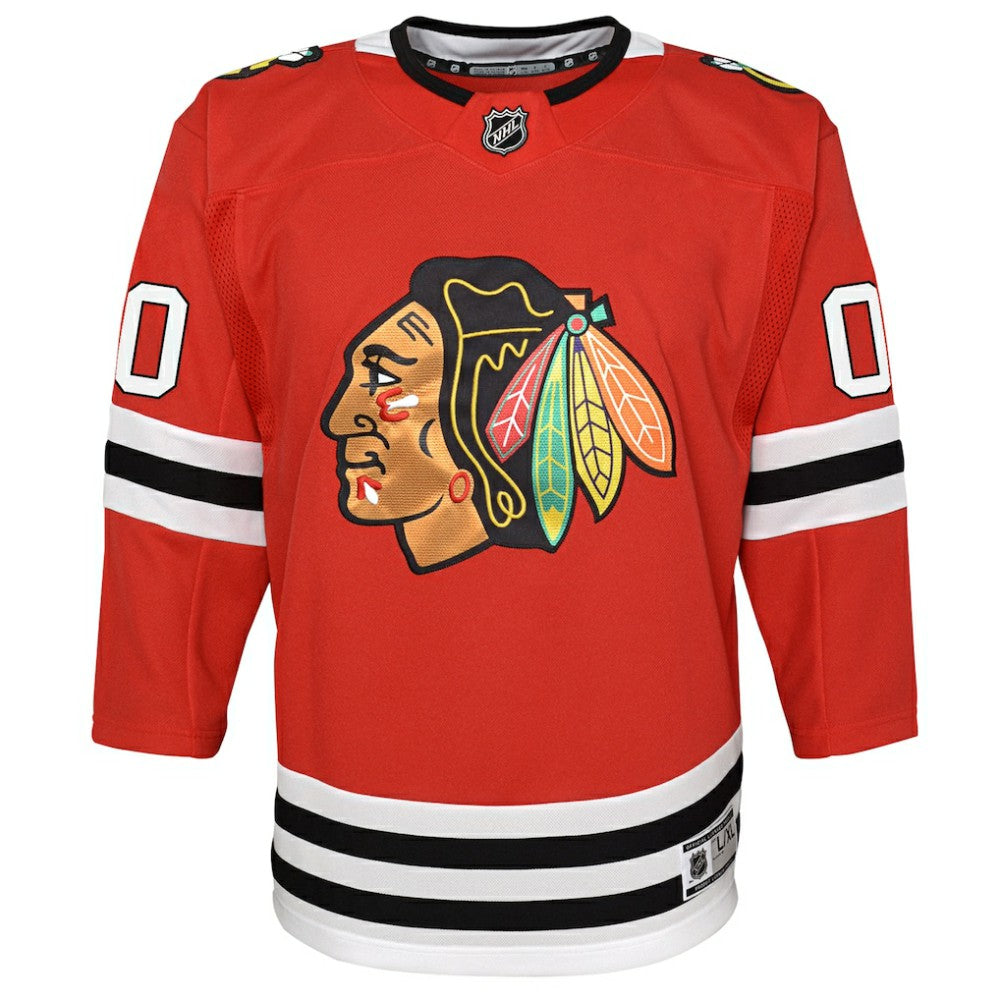 NHL,Custom Chicago Blackhawks Youth Premier Custom Jersey - Red
