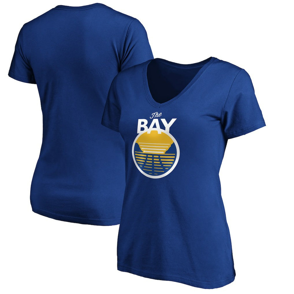 Golden State Warriors Women's The Bay Statement Edition V-Neck T-Shirt Royal