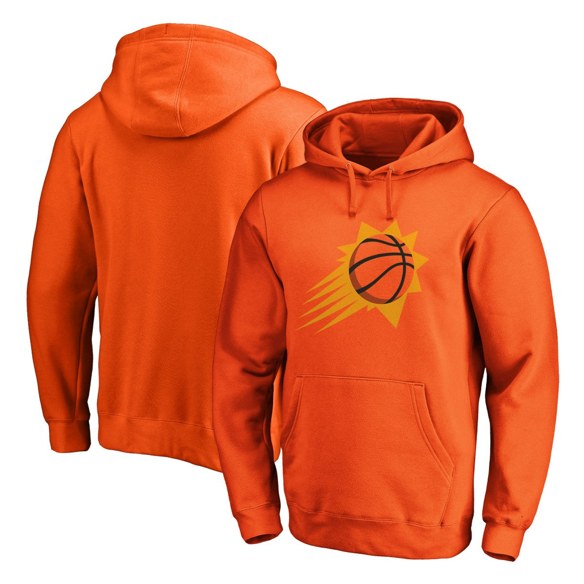 Phoenix Suns Icon Primary Logo Fitted Pullover Hoodie Orange