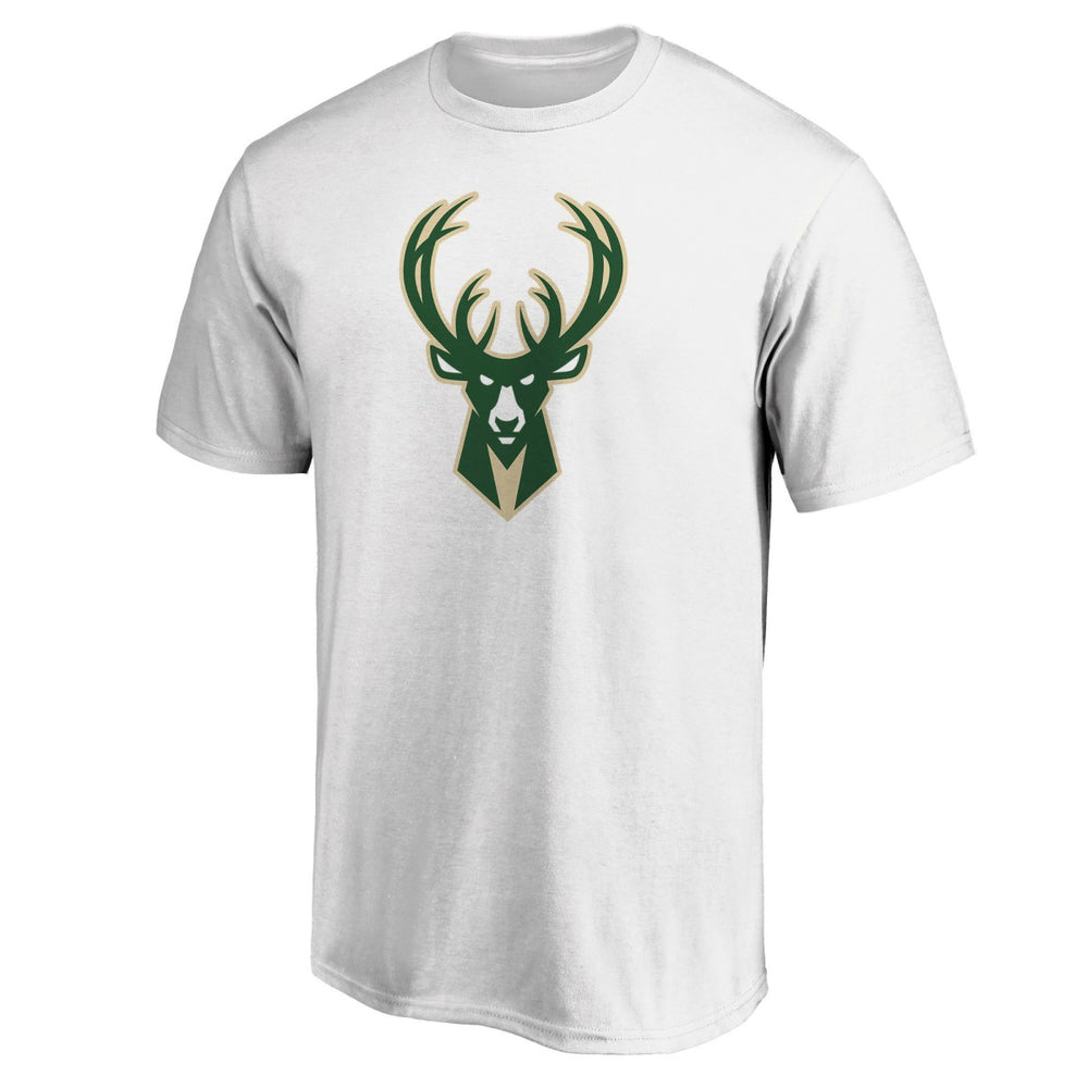 Milwaukee Bucks Primary Team Logo T-Shirt White