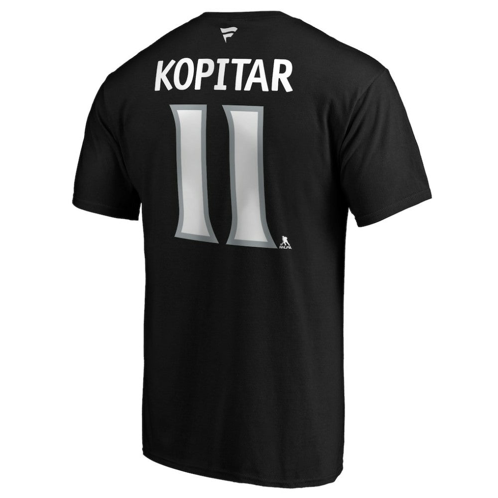NHL Anze Kopitar Los Angeles Kings Fanatics Authentic Stack Player Name & Number T-Shirt - Black