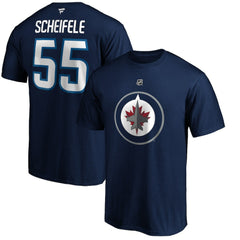 NHL Mark Scheifele Winnipeg Jets Fanatics Authentic Stack Name & Number Team T-Shirt - Navy