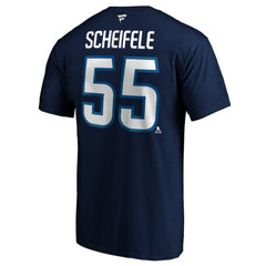 NHL Mark Scheifele Winnipeg Jets Fanatics Authentic Stack Name & Number Team T-Shirt - Navy