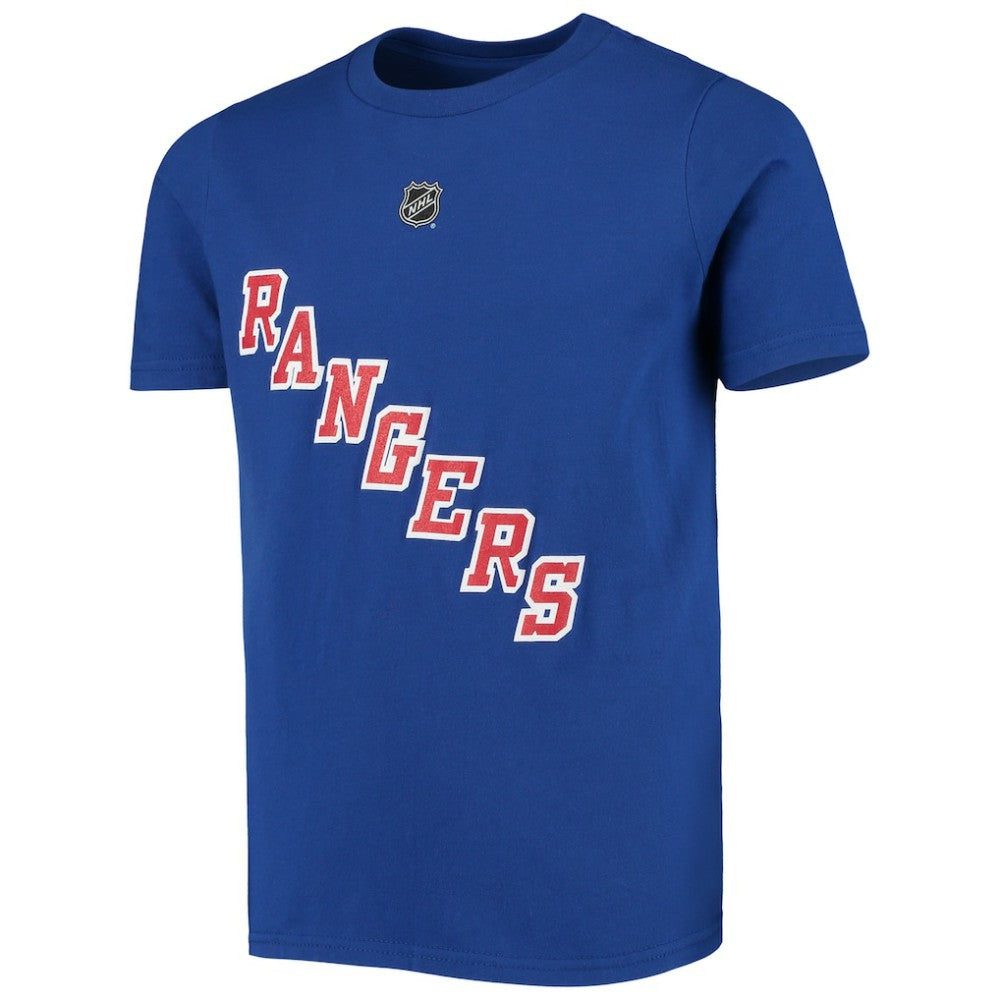 NHL Artemi Panarin New York Rangers Youth Player Name & Number T-Shirt - Blue