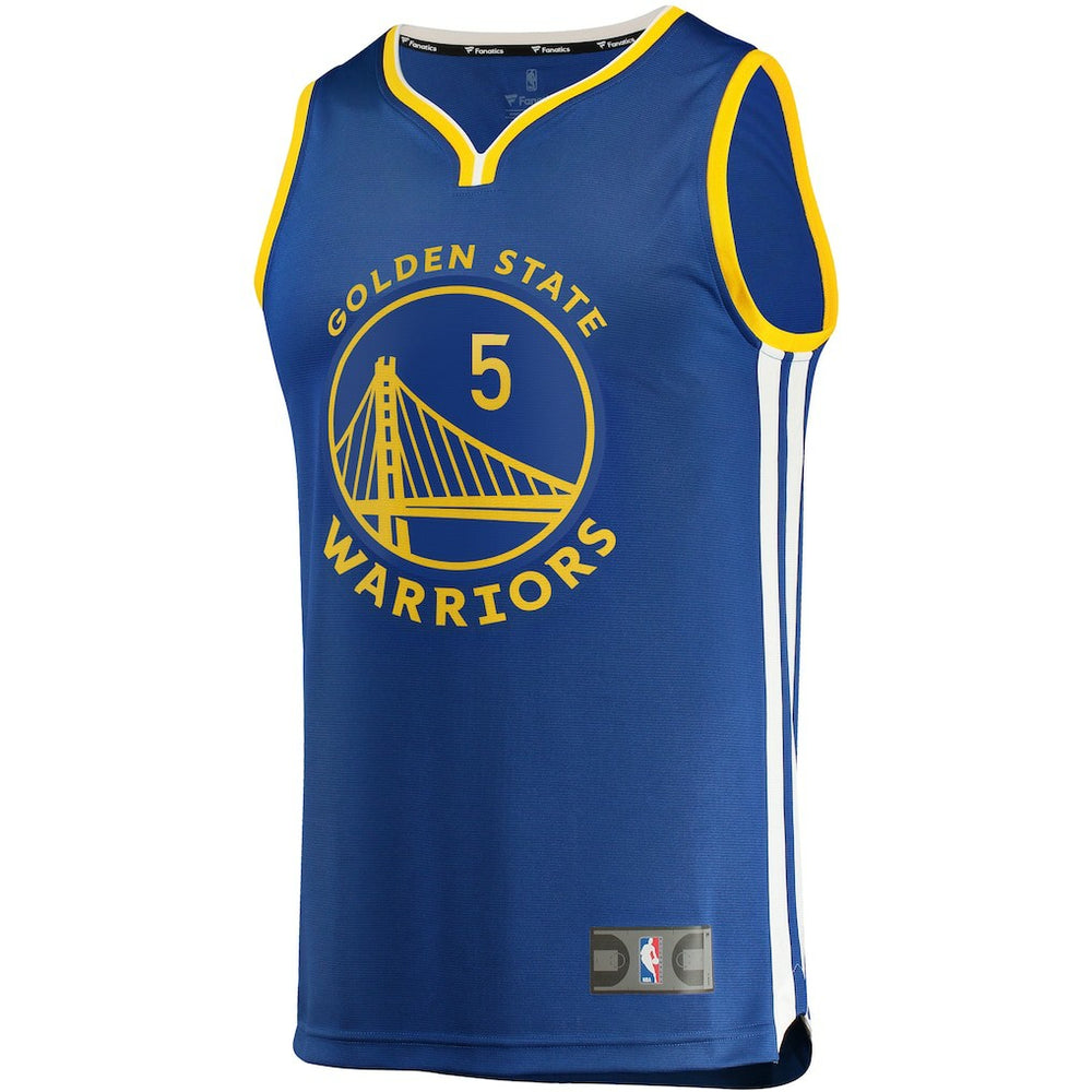 Kevon Looney Golden State Warriors Fast Break Replica Player Team Jersey Icon Editi- Royal
