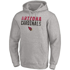 Arizona Cardinals Fade Out Fitted Pullover Hoodie Heather Gray