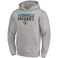 Jacksonville Jaguars Fade Out Fitted Pullover Hoodie Heather Gray