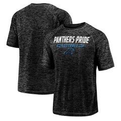 Carolina Panthers Nickname Wordmark Raglan Space Dye T-Shirt Black