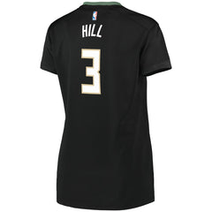George Hill Milwaukee Bucks Women's Fast Break Replica Player Jersey Statement Edition Black