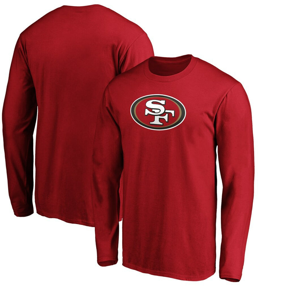 San Francisco 49ers Team Lockup Long Sleeve T-Shirt Scarlet