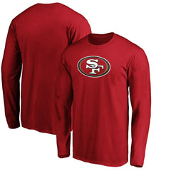 San Francisco 49ers Team Lockup Long Sleeve T-Shirt Scarlet