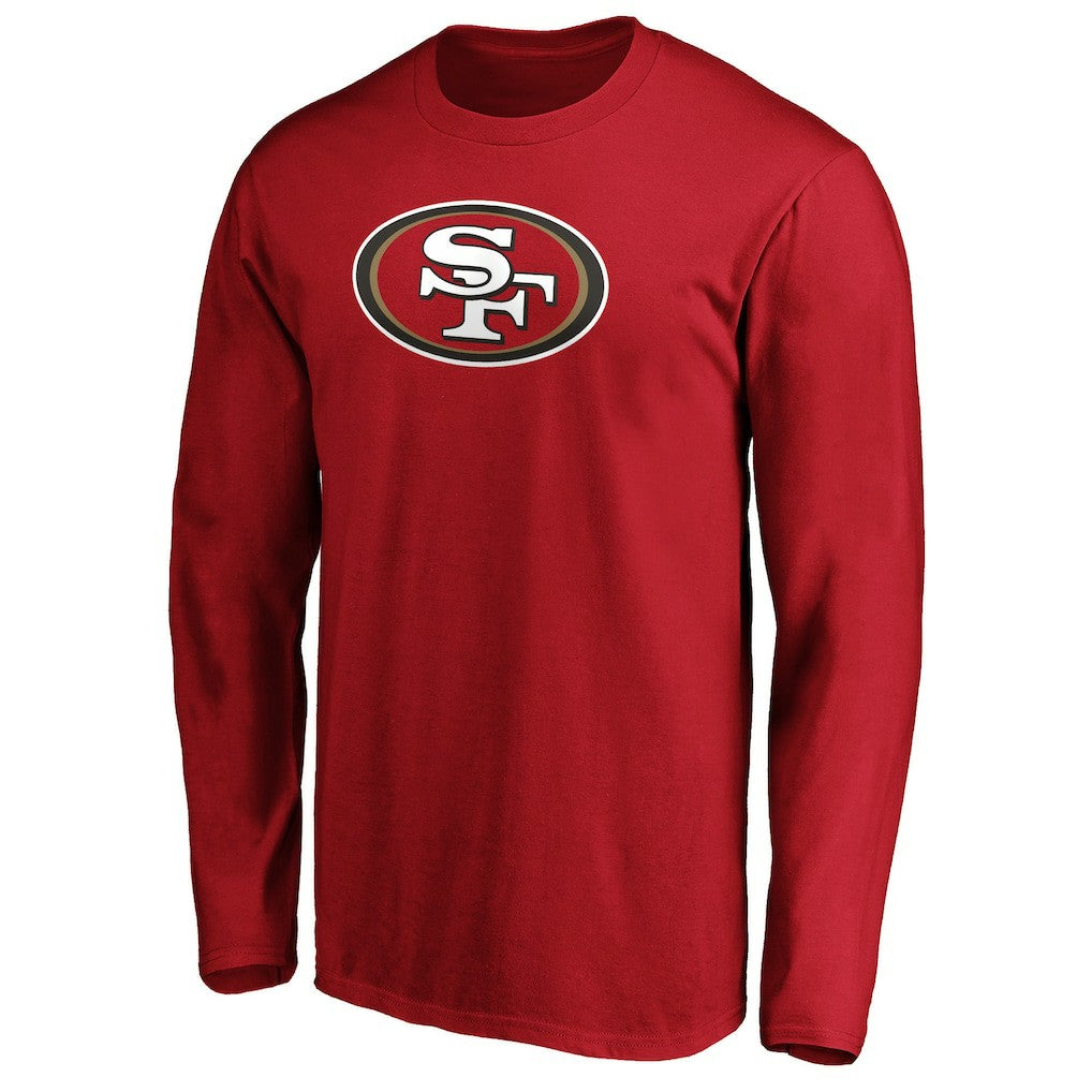 San Francisco 49ers Team Lockup Long Sleeve T-Shirt Scarlet