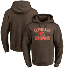 Cleveland Browns Victory Arch Team Fitted Pullover Hoodie Brown