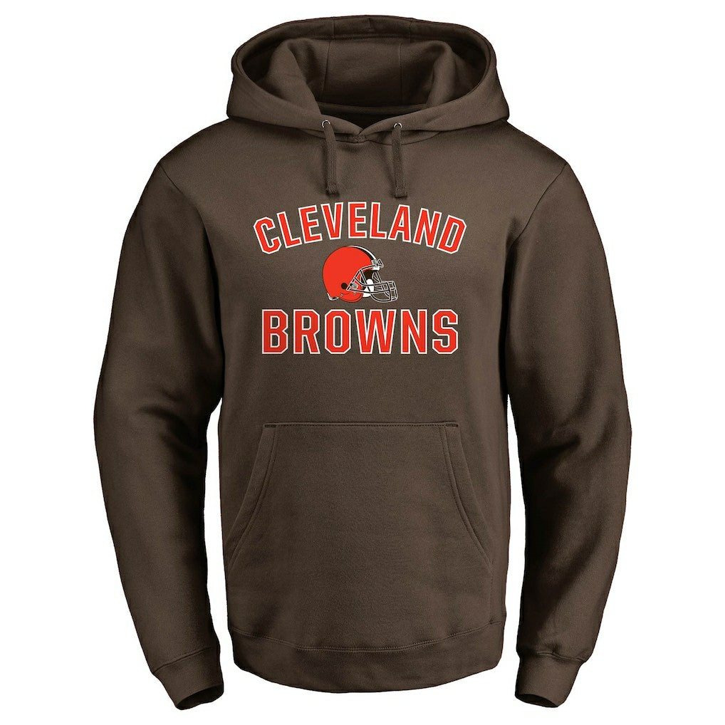 Cleveland Browns Victory Arch Team Fitted Pullover Hoodie Brown