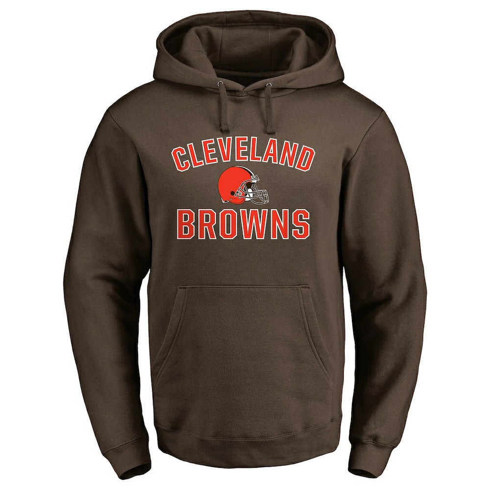 Cleveland Browns Victory Arch Team Fitted Pullover Hoodie Brown