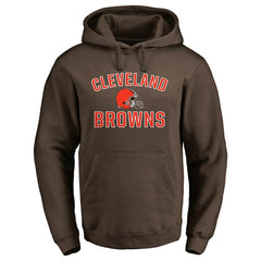 Cleveland Browns Victory Arch Team Fitted Pullover Hoodie Brown