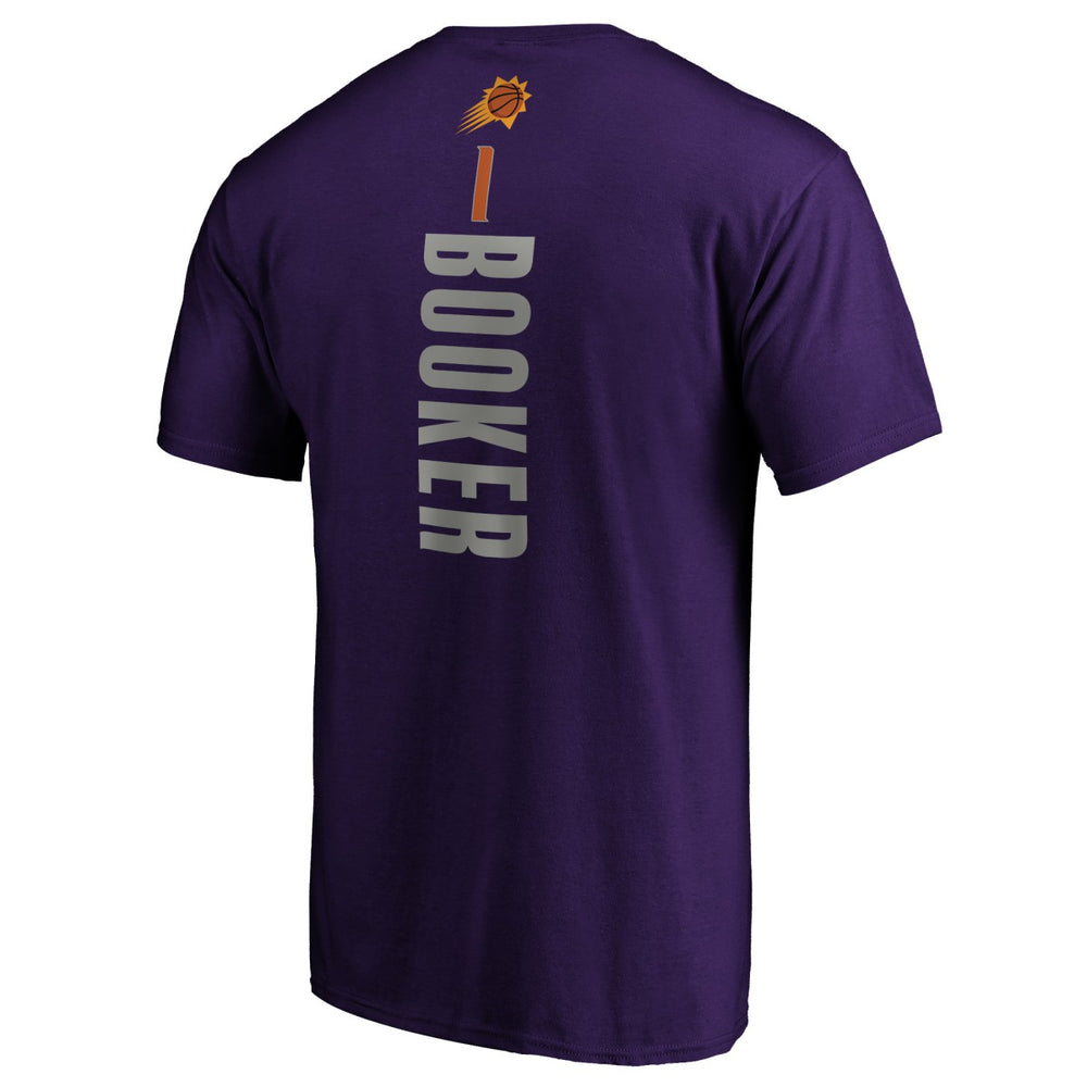 Devin Booker Phoenix Suns Playmaker Name & Number T-Shirt Purple