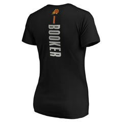 Devin Booker Phoenix Suns Women's Playmaker Name & Number T-Shirt Black