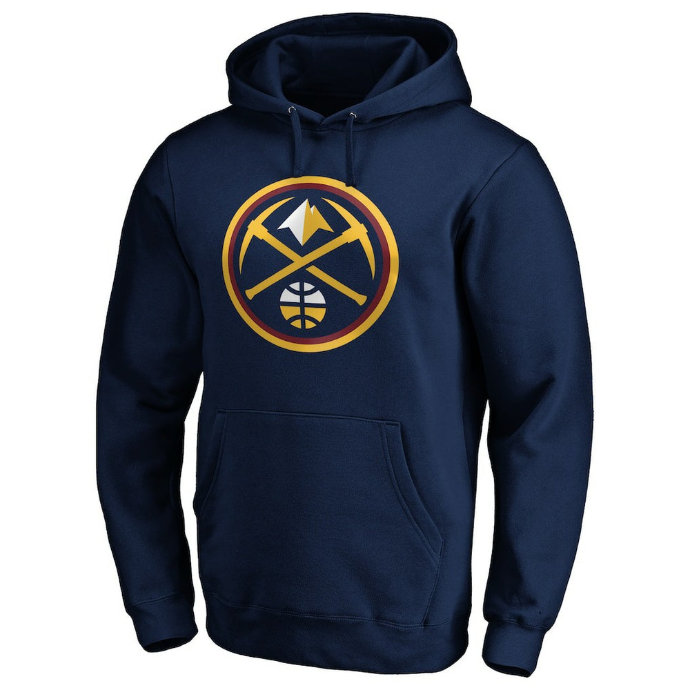 Denver Nuggets Playmaker Name & Number Pullover Hoodie Navy