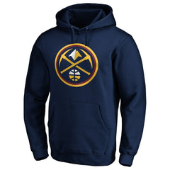 Denver Nuggets Playmaker Name & Number Pullover Hoodie Navy