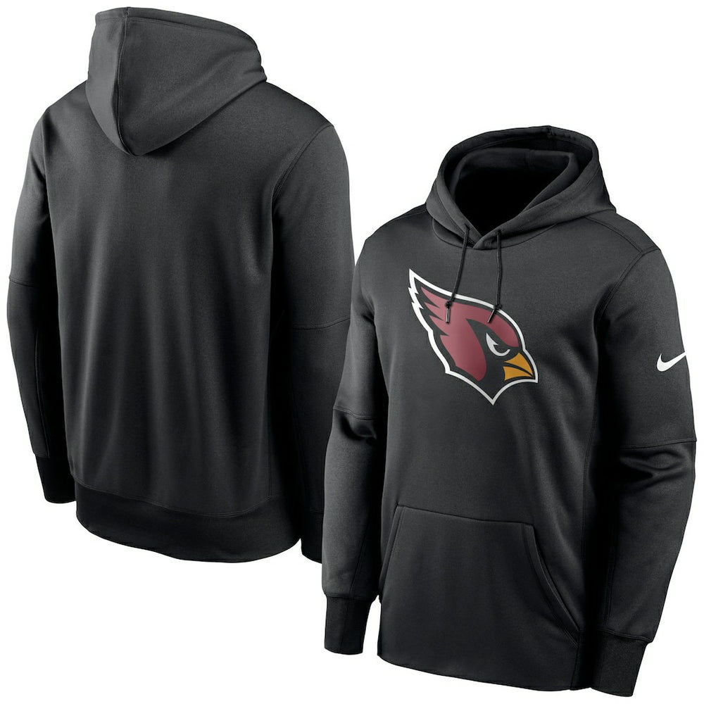 Arizona Cardinals Fan Gear Primary Logo Therma Performance Pullover Hoodie Black