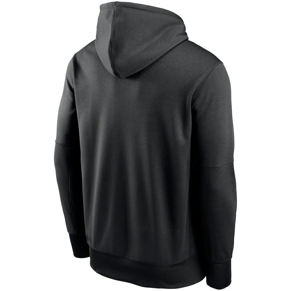 Arizona Cardinals Fan Gear Primary Logo Therma Performance Pullover Hoodie Black