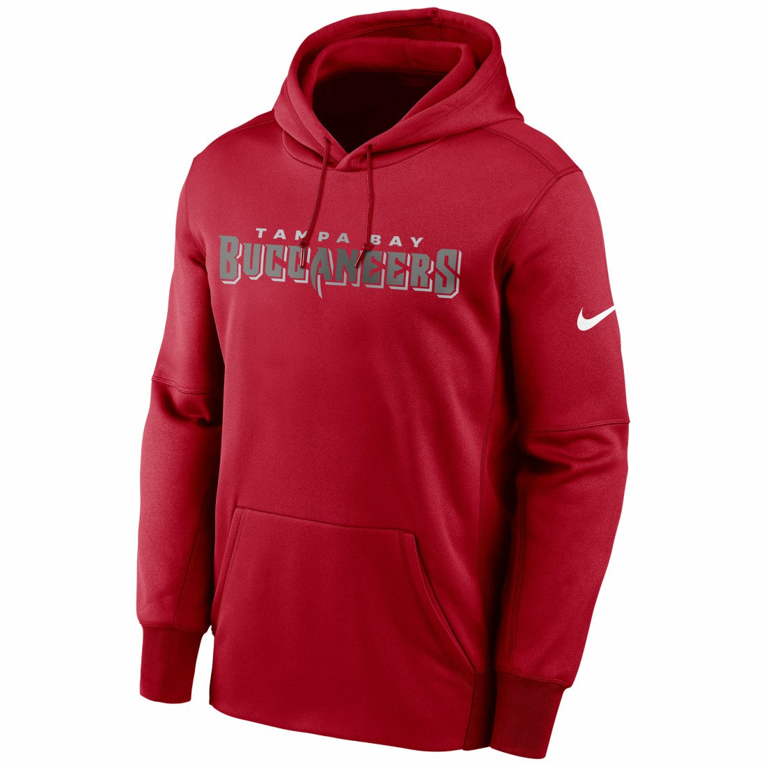 Tampa Bay Buccaneers Fan Gear Wordmark Performance Pullover Hoodie Red