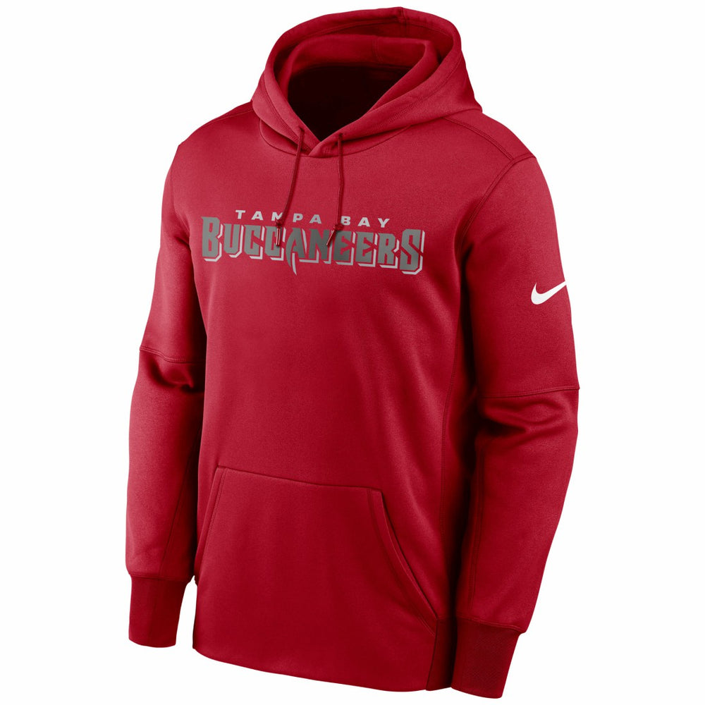 Tampa Bay Buccaneers Fan Gear Wordmark Performance Pullover Hoodie Red