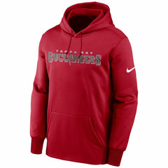 Tampa Bay Buccaneers Fan Gear Wordmark Performance Pullover Hoodie Red