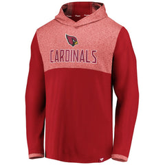 Arizona Cardinals Iconic Marbled Clutch Hoodie Long Sleeve T-Shirt Cardinal