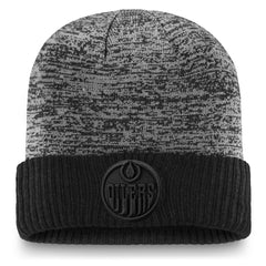 NHL Edmonton Oilers Fanatics Authentic Pro Travel & Training Cuffed Knit Hat - Black