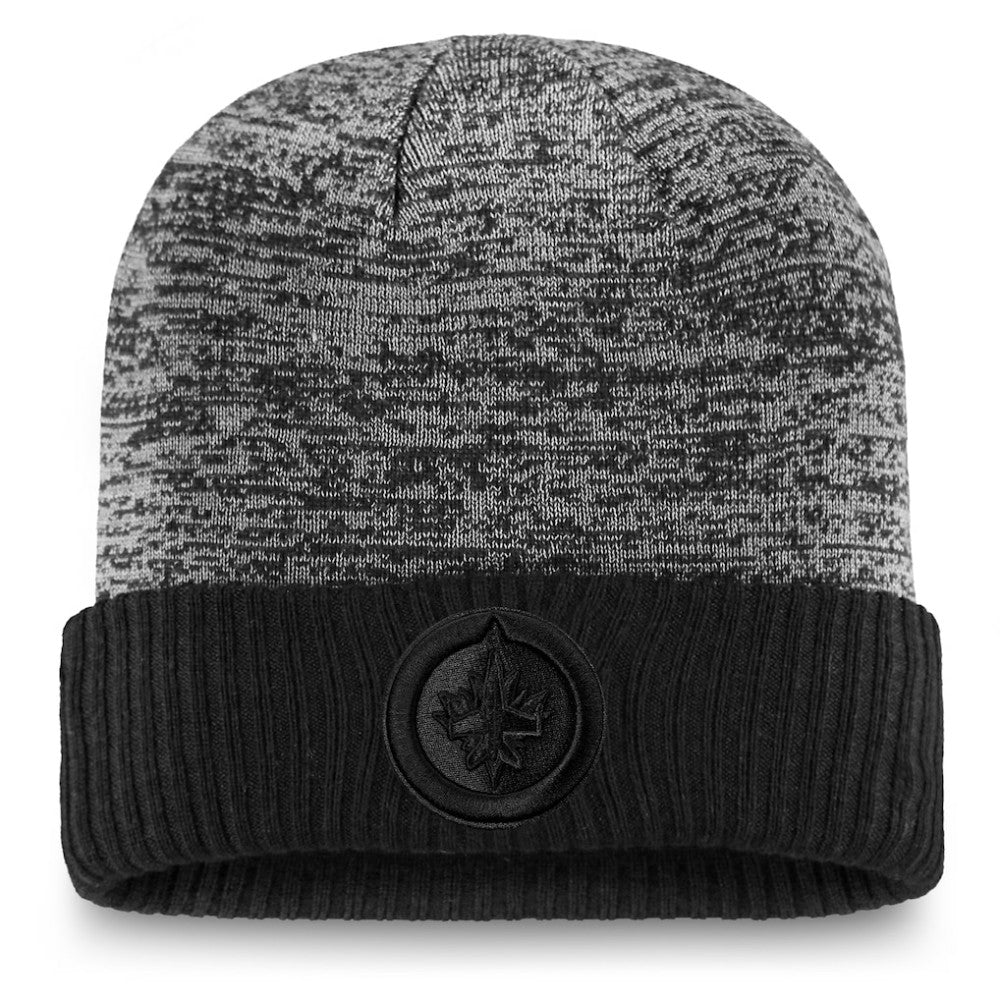 NHL Winnipeg Jets Fanatics Authentic Pro Travel & Training Cuffed Knit Hat - Black