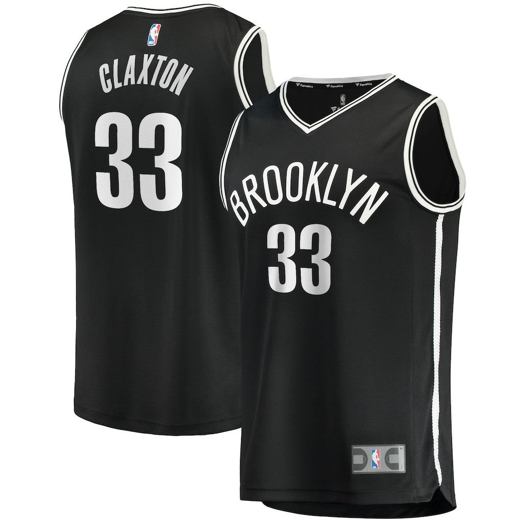 Nicolas Claxton Brooklyn Nets Fast Break Player Jersey Icon Edition Black