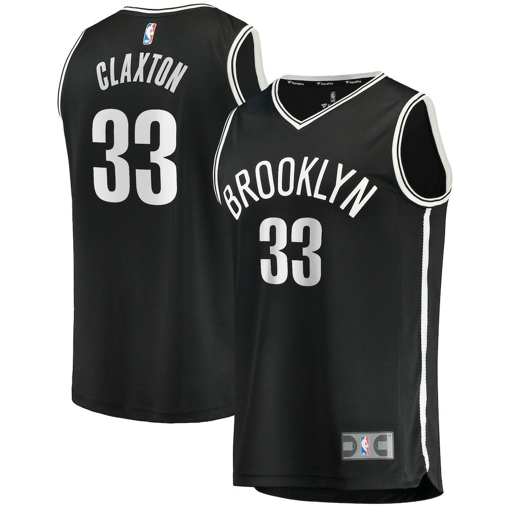 Nicolas Claxton Brooklyn Nets Fast Break Player Jersey Icon Edition Black