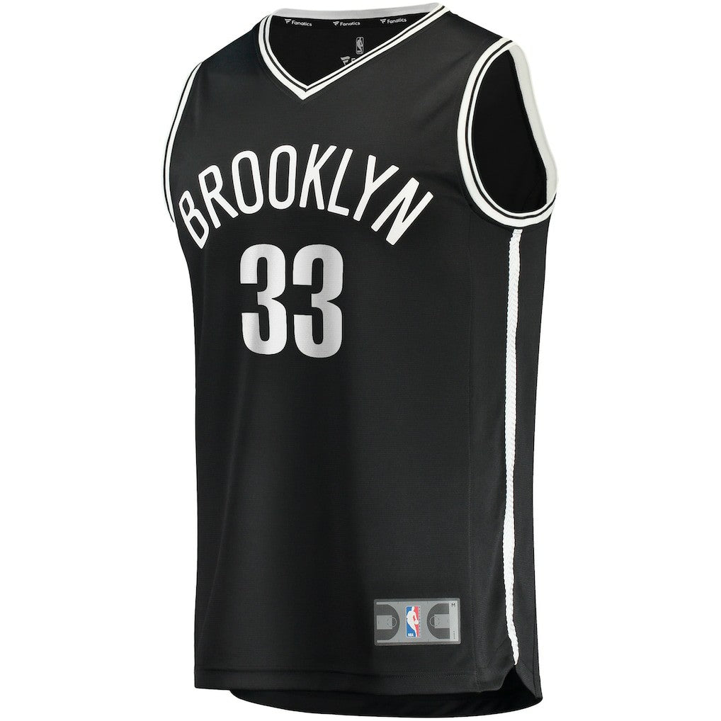 Nicolas Claxton Brooklyn Nets Fast Break Player Jersey Icon Edition Black