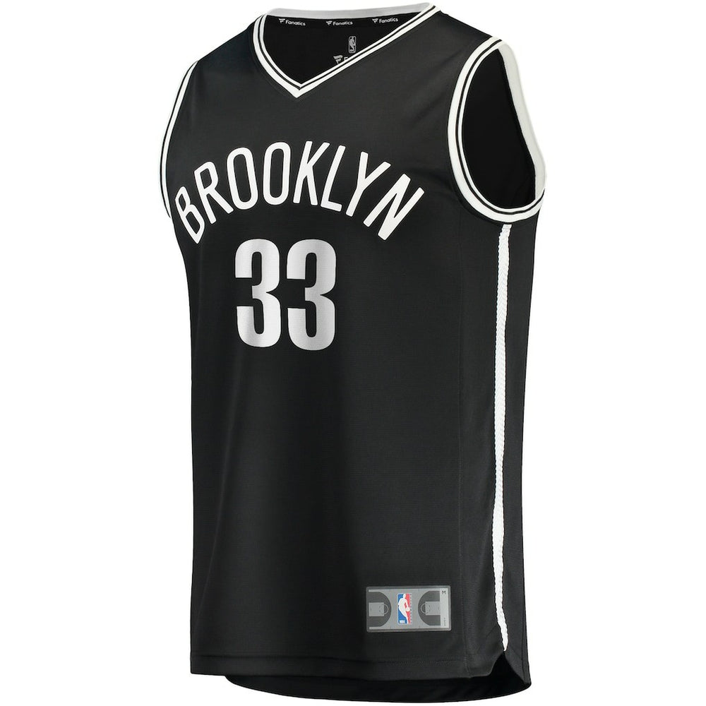 Nicolas Claxton Brooklyn Nets Fast Break Player Jersey Icon Edition Black