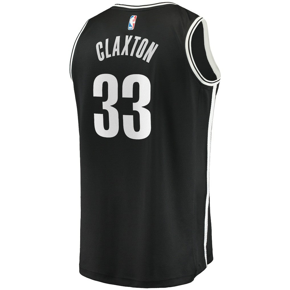 Nicolas Claxton Brooklyn Nets Fast Break Player Jersey Icon Edition Black