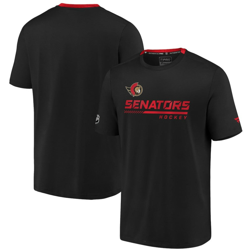 NHL Ottawa Senators Fanatics Authentic Pro Locker Room Performance T-Shirt - Black